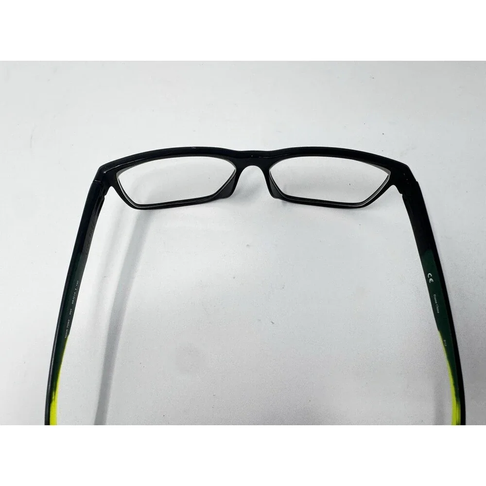 Nike 7092 001 Black Green Eyeglass Frames 55-14-140 Sport Eyewear